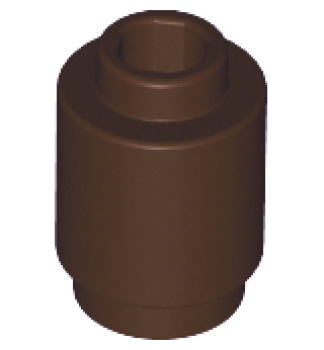 LEGO Rundstein 1x1 dunkelbraun (3062) M05