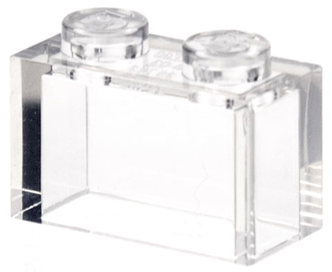 LEGO Stein 1x2 klar transparent 3065 (3004)