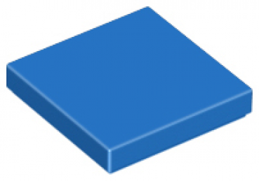 Q-Bricks Fliese 2x2 blau (QB3068)
