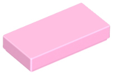 LEGO Fliese 1x2 rosa (3069)