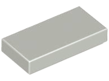 LEGO Fliese 1x2 alt hell-grau (3069) CD