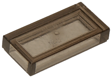 LEGO Fliese 1x2 transparent schwarz (3069) C2