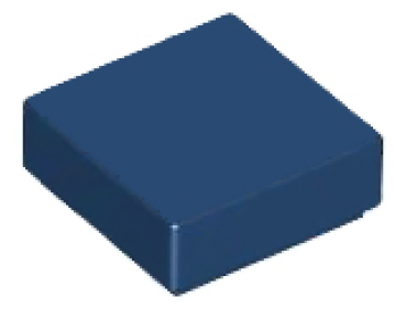 LEGO Fliese 1x1 dunkelblau (3070) A3