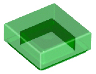 LEGO Fliese 1x1 trans-grün (3070)
