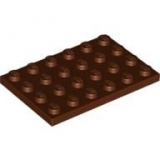 LEGO Platte 4x6 braun (3032)