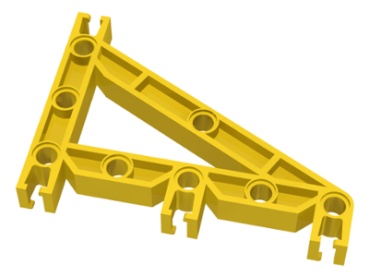 Lego ZNAP Träger triangel gelb (32214) A14