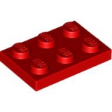 LEGO Platte 2x3 rot (3021)