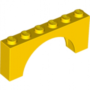 LEGO Bogen 1x6x2 gelb (3307)