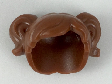 Preview: LEGO Hair female pigtails brown (35701) T08