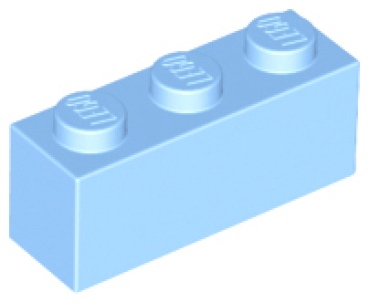 LEGO Stein 1x3 zart hellblau (3622) BR