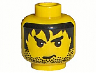 LEGO Minifig Kopf männl. grimmig (3626133)