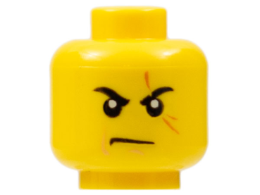 LEGO Minifig , Ninjago Kai Kopf männlich mit Narbe S9