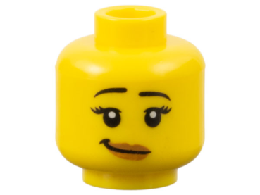 LEGO Minifig Head female smile yellow (504) S08