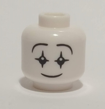 LEGO Minifig Kopf Lächeln-Gesicht-Mime S06