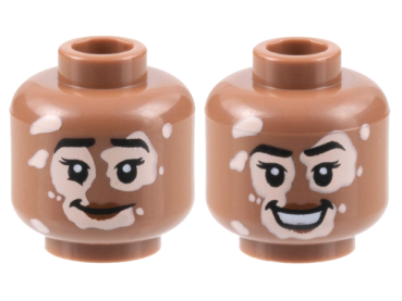 LEGO Minifig Head Vitiligo S07