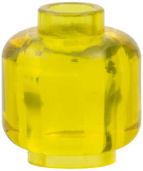 Preview: LEGO Minifig Kopf transp. gelb (28621) S09