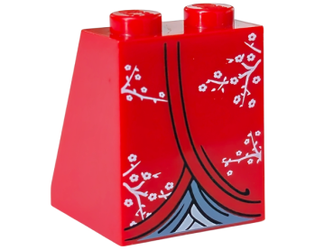 LEGO Legs assembly red 2x2x2 Kimono (3678) S11