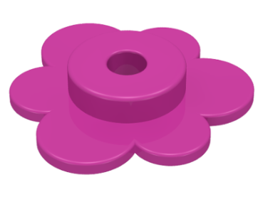 LEGO Pflanze Blüte dunkel pink (3742) U11