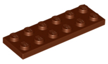 LEGO Platte 2x6 braun (3795) PL