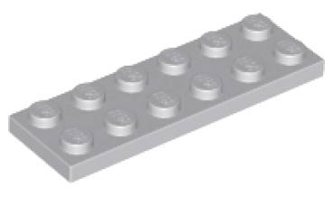 LEGO Plate 2x6 light gray (3795)