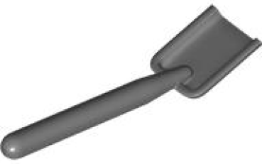 LEGO Minifig Shovel dark-gray (3837) T14