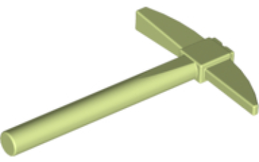 LEGO Minifig Pickaxe Yellowish Green (3841) T13