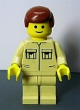 LEGO Town Minifigur beige (030)
