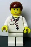 LEGO Doktor Minifigur Stethoskop weiss (doc025)