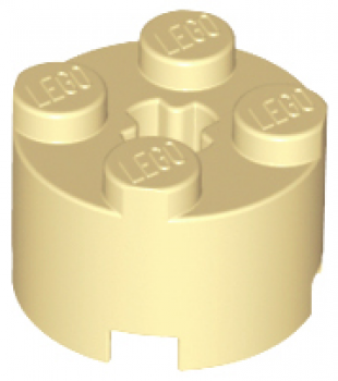Lego 6x brique ronde brick round 2x2 beige//tan 3941 NEUF