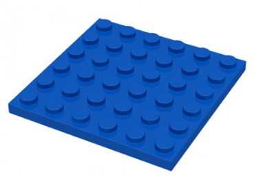 LEGO Platte 6x6 blau (3958)