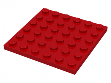 1109 Lego Platte 6x6 Schwarz 2 Stück 
