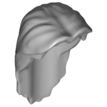 LEGO Hair long light gray (40239) T08