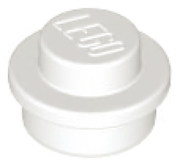 LEGO Platte rund 1x1 weiss (4073)