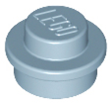 LEGO Platte rund 1x1 sand blau (6141/4073)