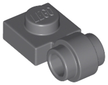 LEGO Platte (Lampenhalter) 1x1 dunkel-grau (4081) O08