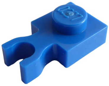 LEGO Platte mit Vertikal-clip 1x1 Blau (4085) O09