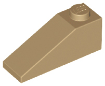 LEGO Dach/Schrägstein 1x3 dunkel beige (4286)