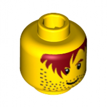 LEGO Minifig Kopf männl. rote Haare (266)