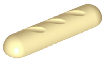 LEGO Zubehör Baguette Brot beige (4342) T10