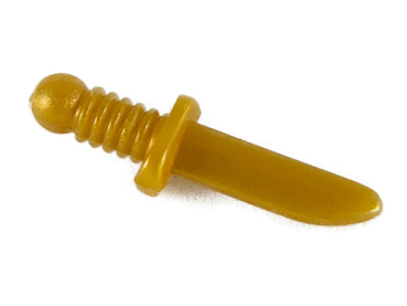LEGO Waffe Messer kurz perl gold (44658) T12
