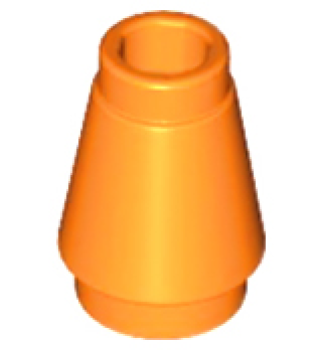 LEGO Rundstein Kegel 1x1 orange (4589) M05