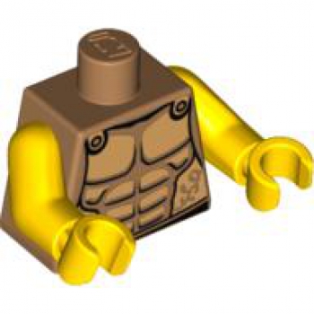 LEGO Minifig Torso "Spartaner"  gold (756) P09