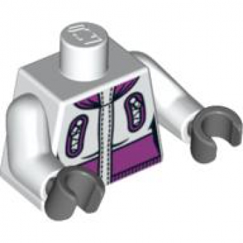 LEGO Minifig Torso weiss/magenta (323) P05