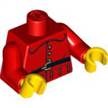 LEGO Minifig Torso "Elfe/Wichtel" rot (416) P06