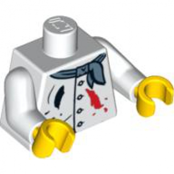 LEGO Minifig Torso "Künstler" weiss (973) R09