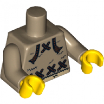 LEGO Minifig Torso dark tan "Eskimo" (843) P10