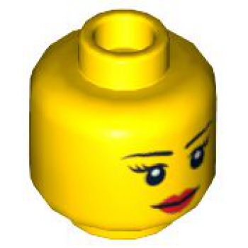LEGO Minifig Head female yellow (892) S08