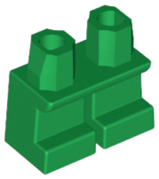 LEGO Legs assembly short green (375) S12