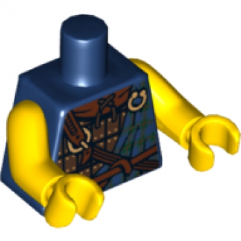 LEGO Minifig Torso Highlander dunkelblau (803) P10