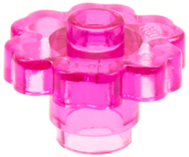 LEGO Pflanze Blüte rund 2x2 transparent pink (4728) U10